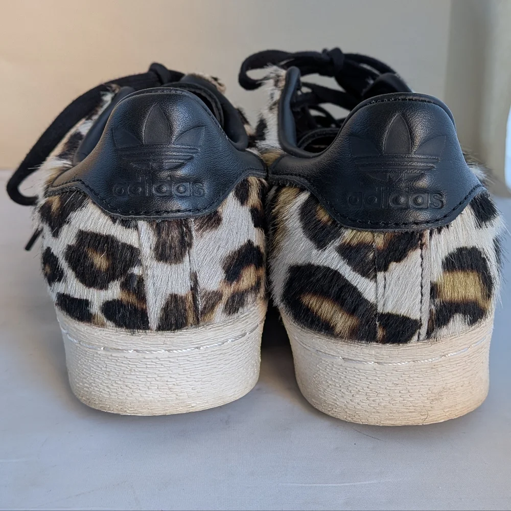 Adidas Superstar 82 Leopard Sneaker Mens SZ 8 Women's Sz 9.5
